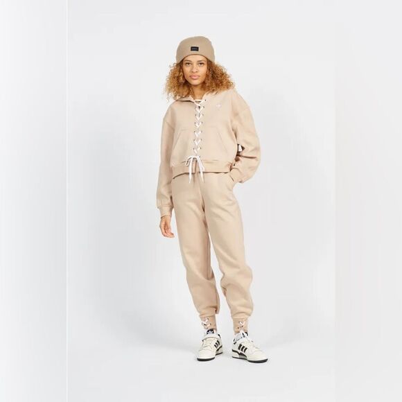 adidas Tan Hoodie Sweatshirt new without tags - Picture 3 of 8